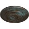 Ekena Millwork Floral Ceiling Medallion, Hand-Painted Bronze Blue Patina, 23 1/2"OD x 2 3/4"P CM23FLBBS - alternate 3